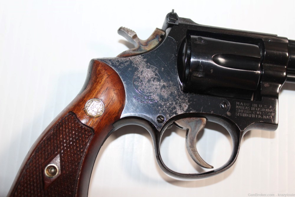 S&W Smith & Wesson Pre-Model 14 .38 Spl 6" K-38 MASTERPIECE 6-Shot Revolver-img-9