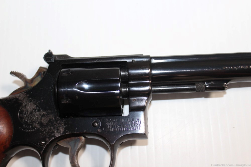 S&W Smith & Wesson Pre-Model 14 .38 Spl 6" K-38 MASTERPIECE 6-Shot Revolver-img-12