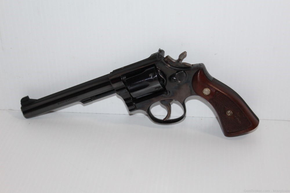 S&W Smith & Wesson Pre-Model 14 .38 Spl 6" K-38 MASTERPIECE 6-Shot Revolver-img-3