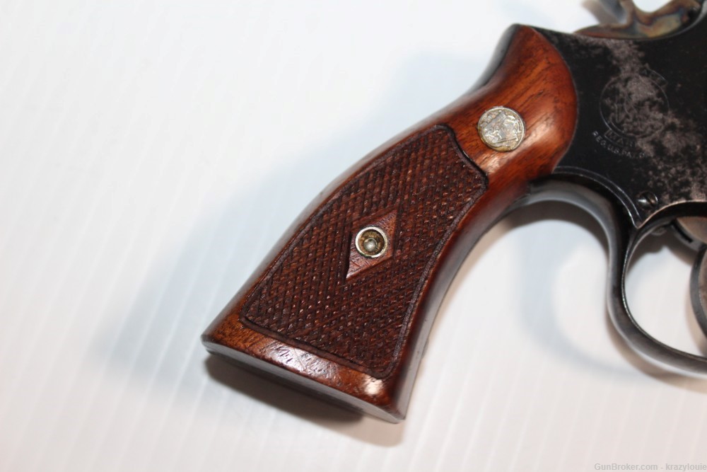 S&W Smith & Wesson Pre-Model 14 .38 Spl 6" K-38 MASTERPIECE 6-Shot Revolver-img-8