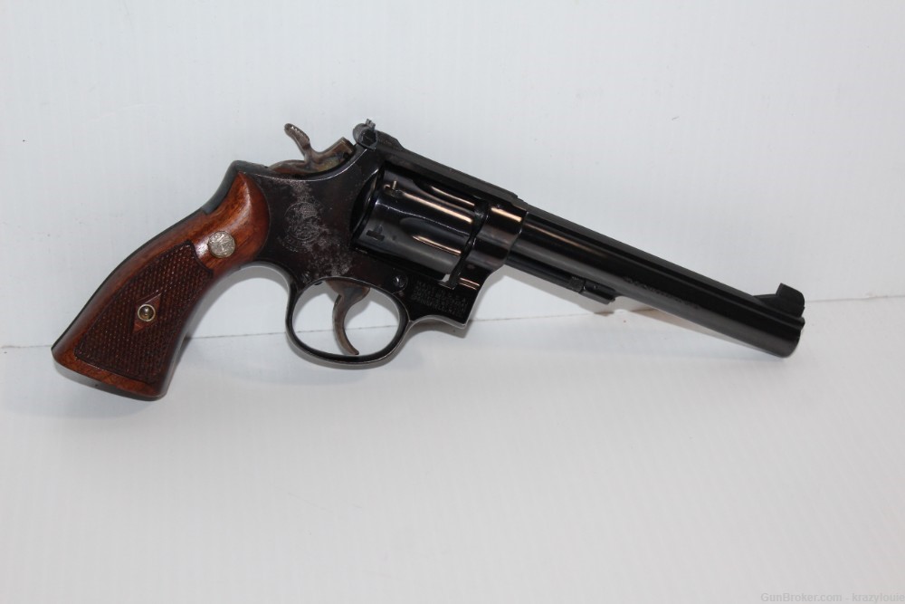 S&W Smith & Wesson Pre-Model 14 .38 Spl 6" K-38 MASTERPIECE 6-Shot Revolver-img-2
