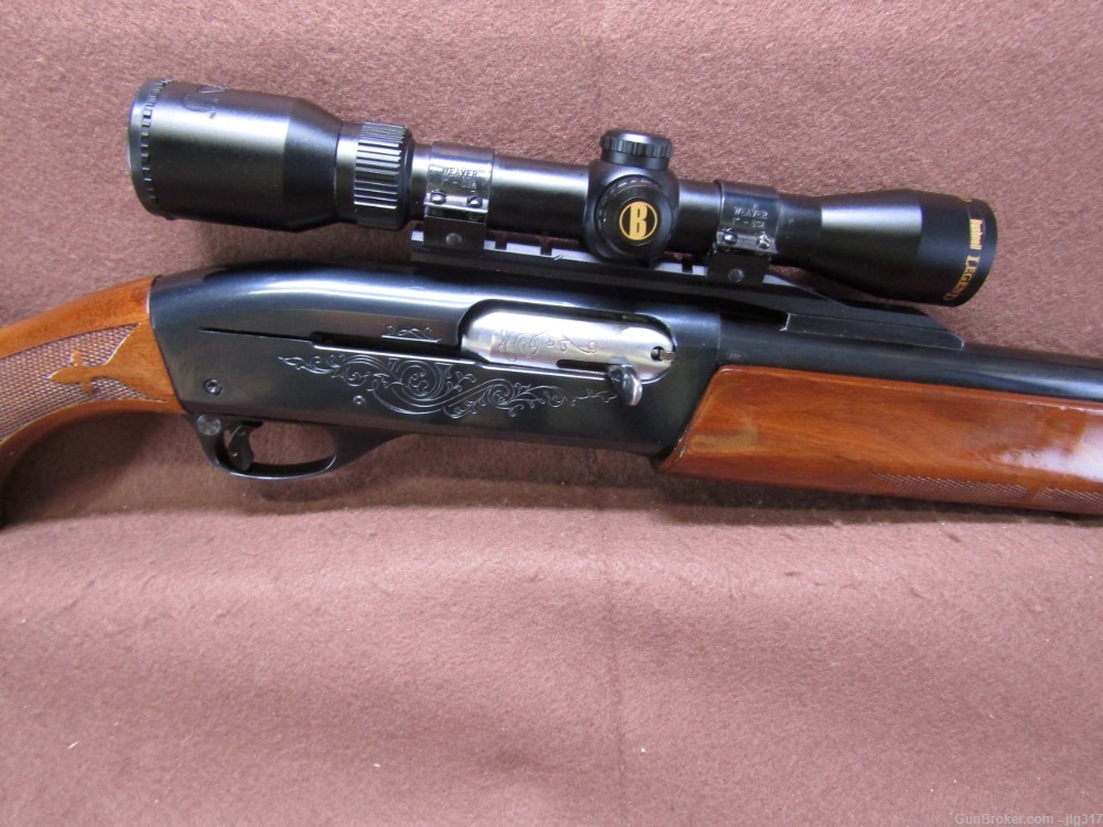 Remington 1100 12 GA 2 3/4 In Semi Auto Shotgun Fully Rifled 2-7x Scope-img-2