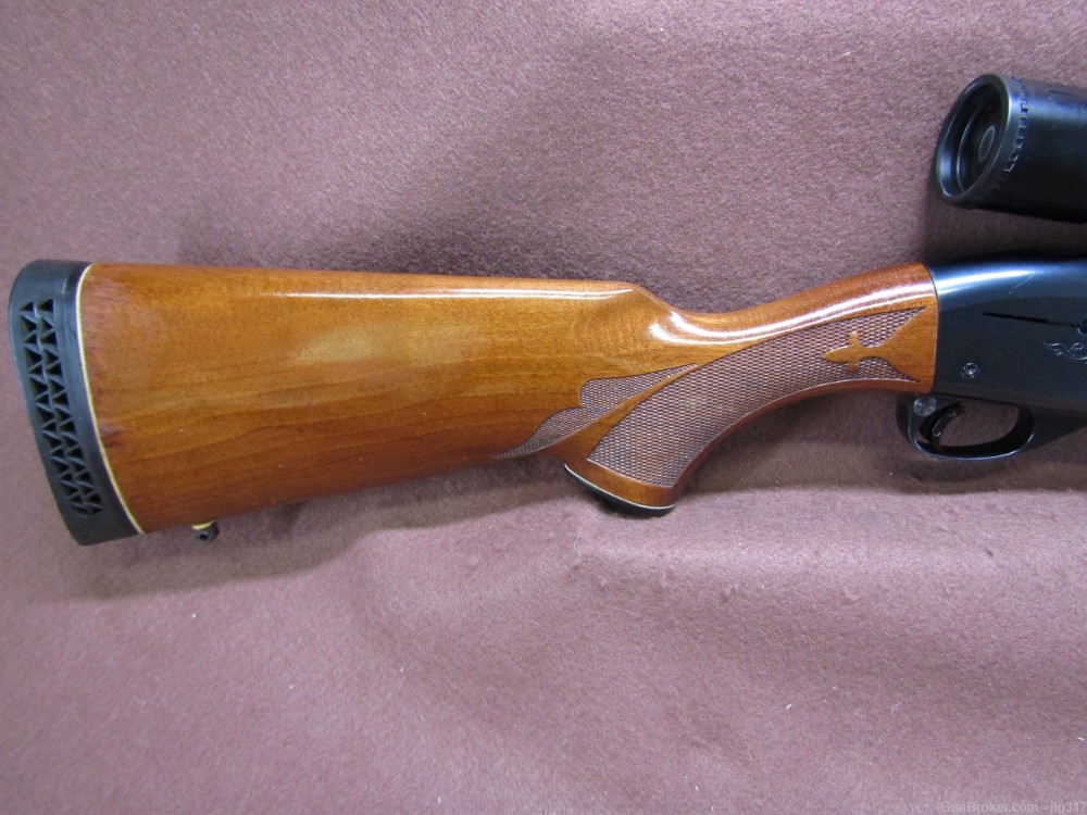 Remington 1100 12 GA 2 3/4 In Semi Auto Shotgun Fully Rifled 2-7x Scope-img-1
