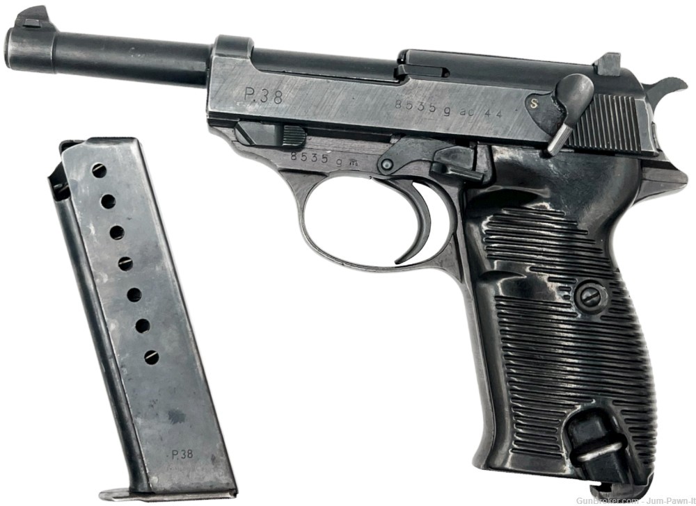 WALTHER P38 AC44 9mm 5" WWII 1944 GERMAN MATCHING WAFFENAMT PISTOL w/ MAG-img-7