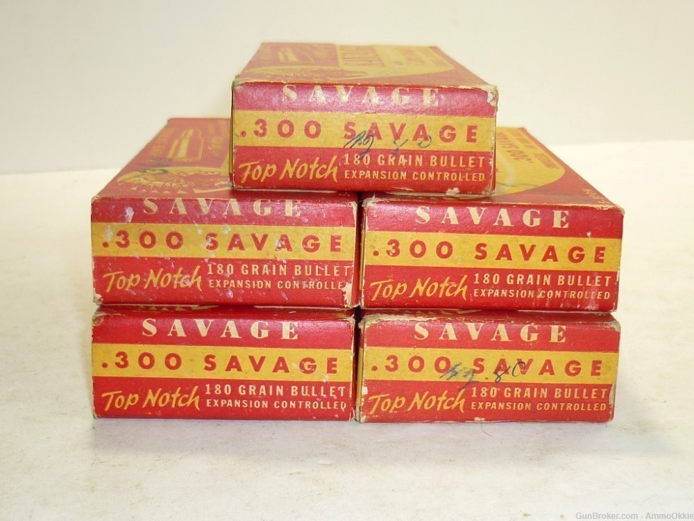 20rd - INDIAN HEAD SAVAGE - 300 SAVAGE - 180gr SP - VINTAGE AMMO-img-5