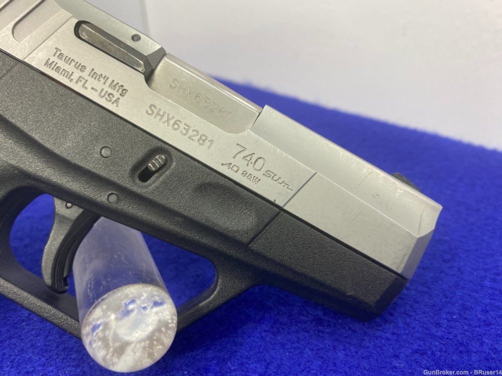 Taurus 740 Slim .40 S&W Stainless 3.2" *PERFECT CARRY SEMI-AUTO PISTOL*-img-27