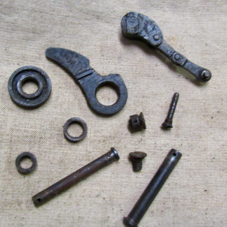 Lot of Original WWI German MG 08/15 Maxim Small Parts-img-0