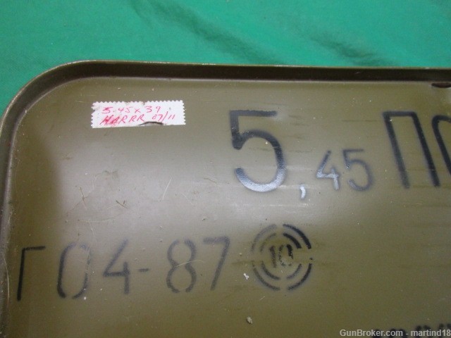 Spam Can 1080 Rds Russian 5.45X39 Ammunition 1986-img-1