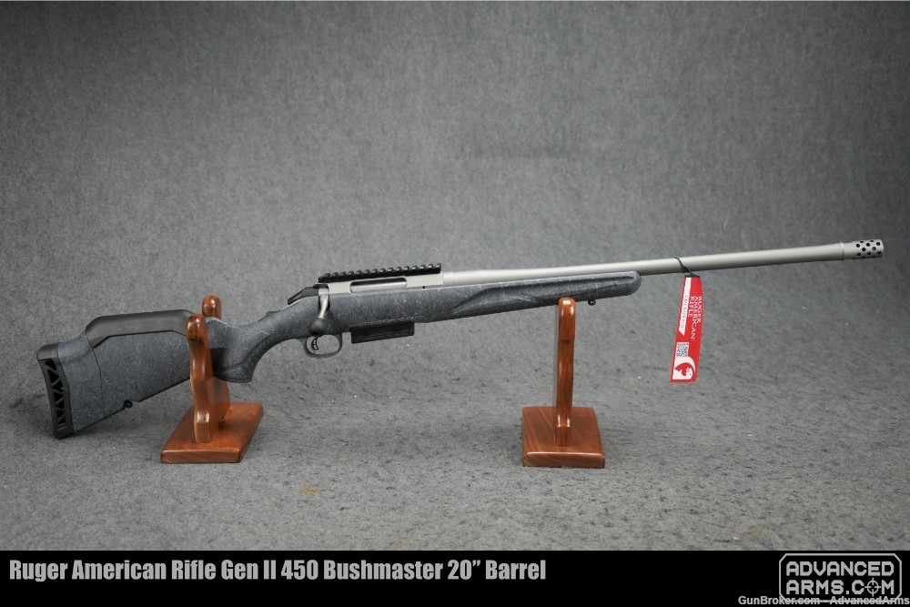 BNIB Ruger American Rifle Gen II 450 Bushmaster 20” Barrel-img-0