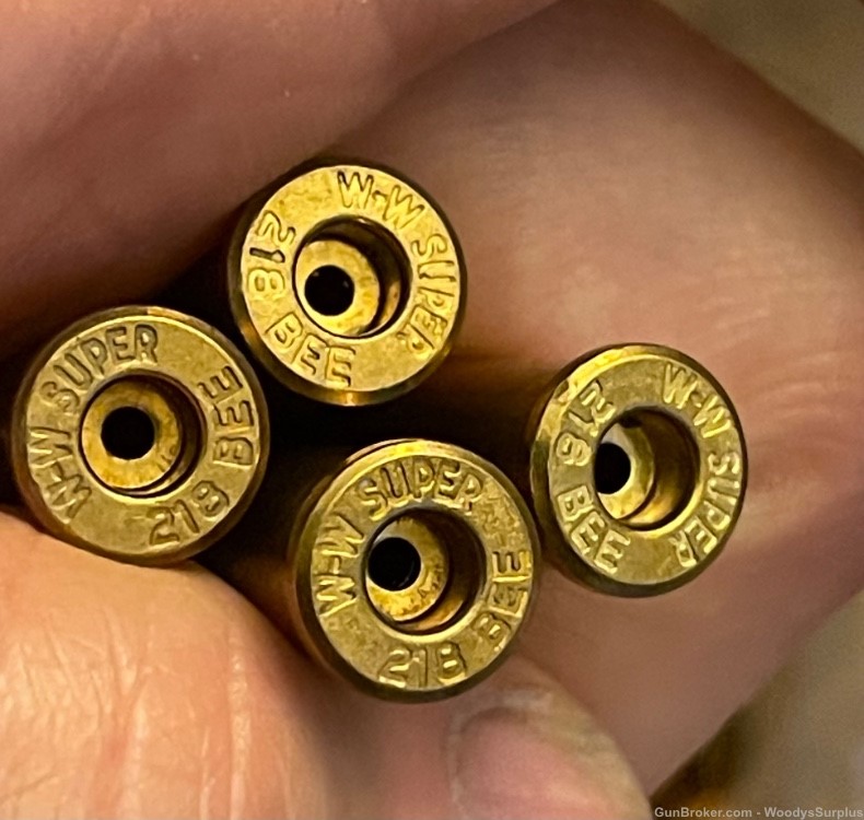 100 New Winchester 218 Bee unprimed brass shell cases .218-img-0