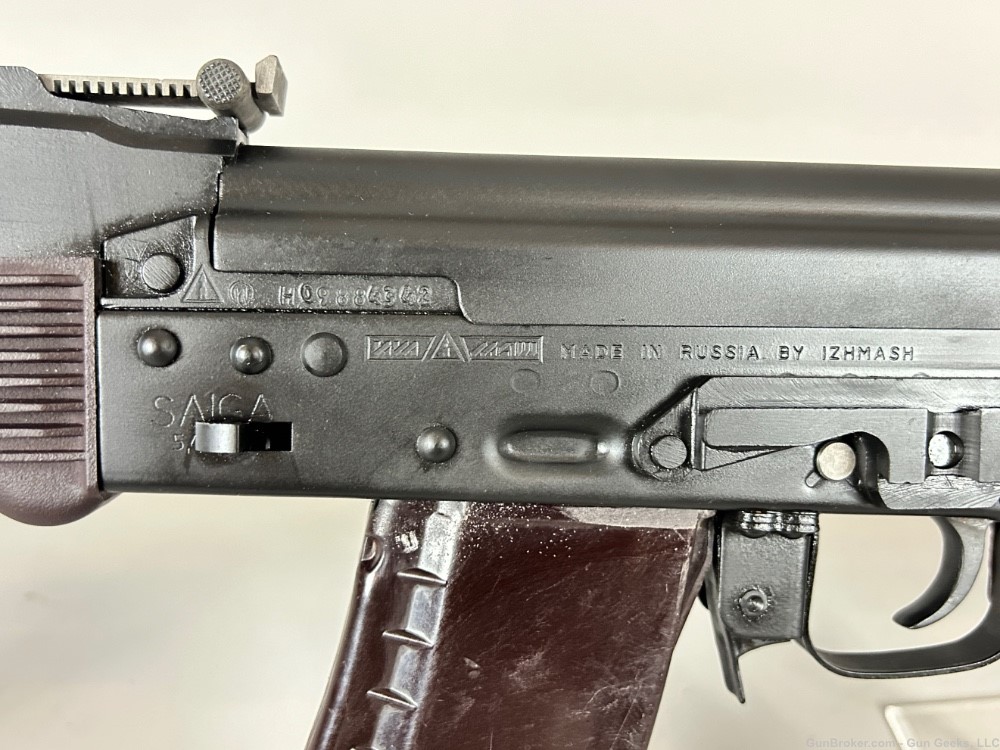 Russian Izhmash Saiga AK74 SIDE FOLDING STOCK 5.45x39 AK-74 Tula Plum RARE!-img-9