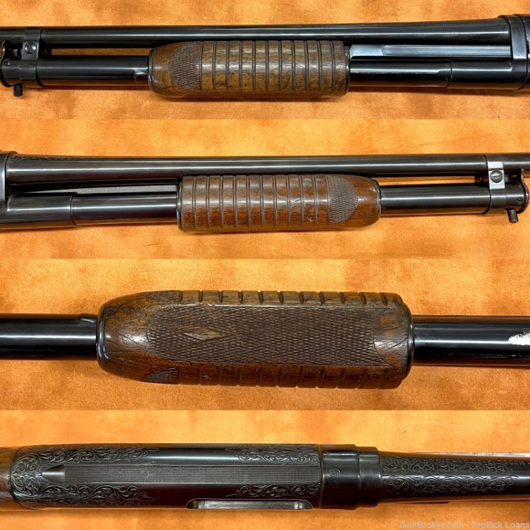 1949 Winchester Model 12 28" Engraved 20GA Pump Shotgun-img-5
