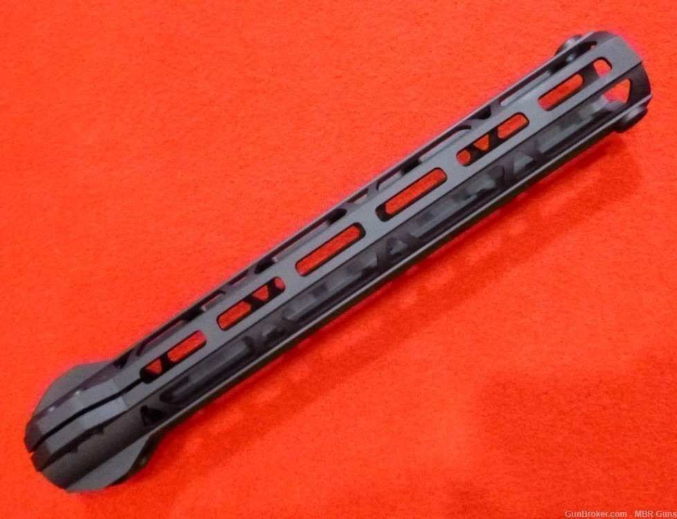 AR 15 12" M-Lok Lightweight Freefloat Rail 6061-T6 Aluminum Black -img-2