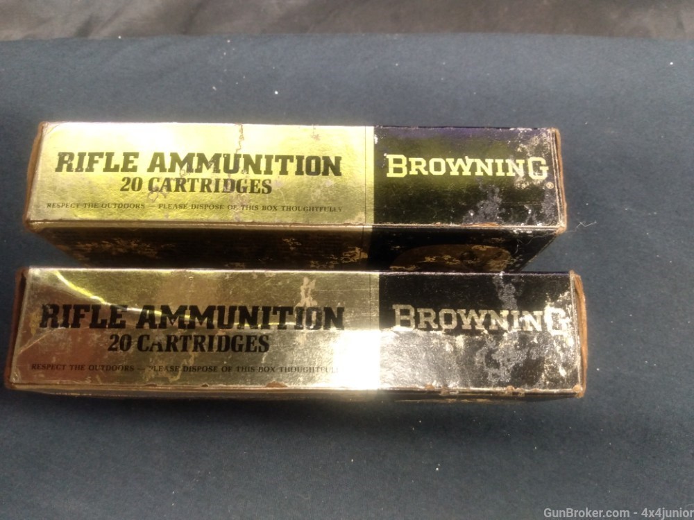 VINTAGE 22-250 BROWNING collector AMMO rare look NR!-img-10