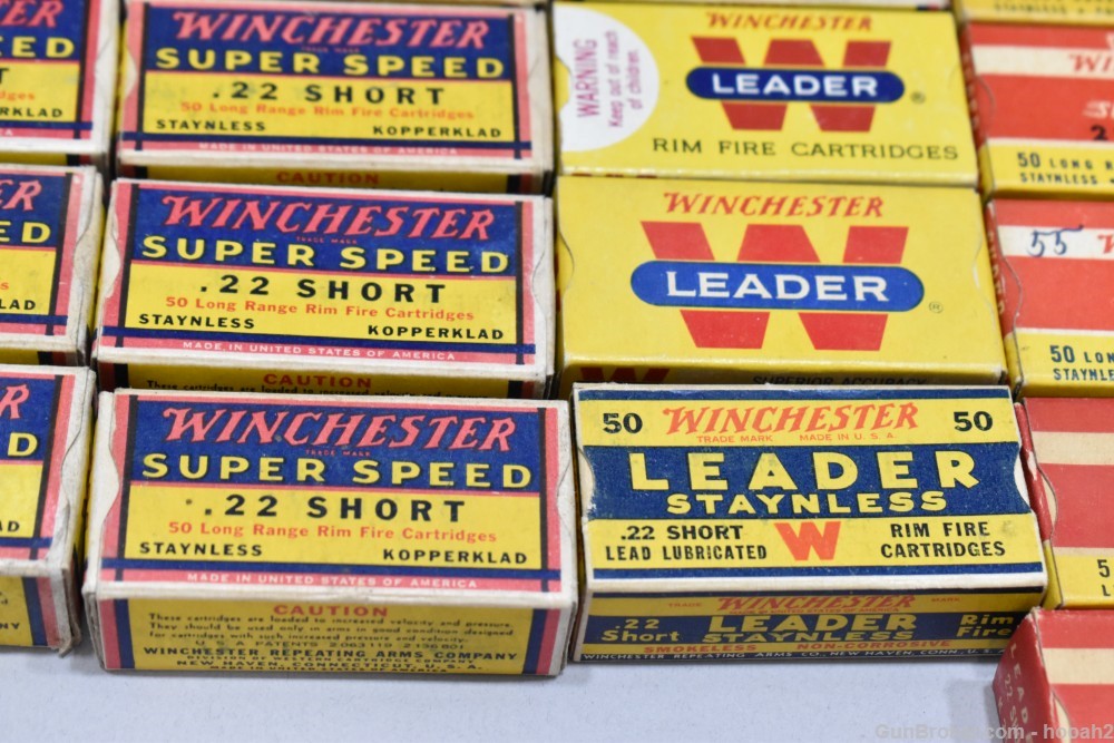 60 Boxes 2746+ Rds Vintage Winchester 22 S Short Rimfire PLEASE READ-img-4