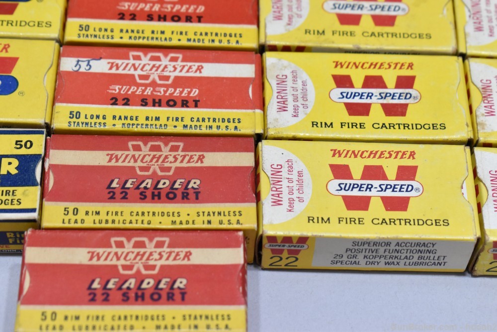 60 Boxes 2746+ Rds Vintage Winchester 22 S Short Rimfire PLEASE READ-img-6