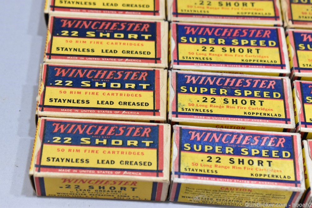 60 Boxes 2746+ Rds Vintage Winchester 22 S Short Rimfire PLEASE READ-img-2
