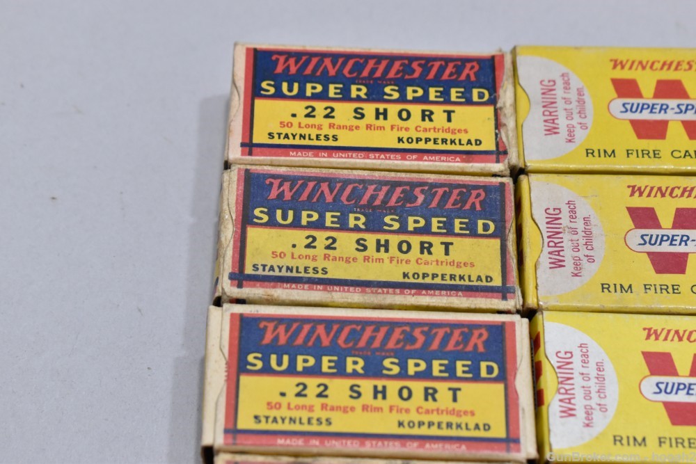 60 Boxes 2746+ Rds Vintage Winchester 22 S Short Rimfire PLEASE READ-img-12