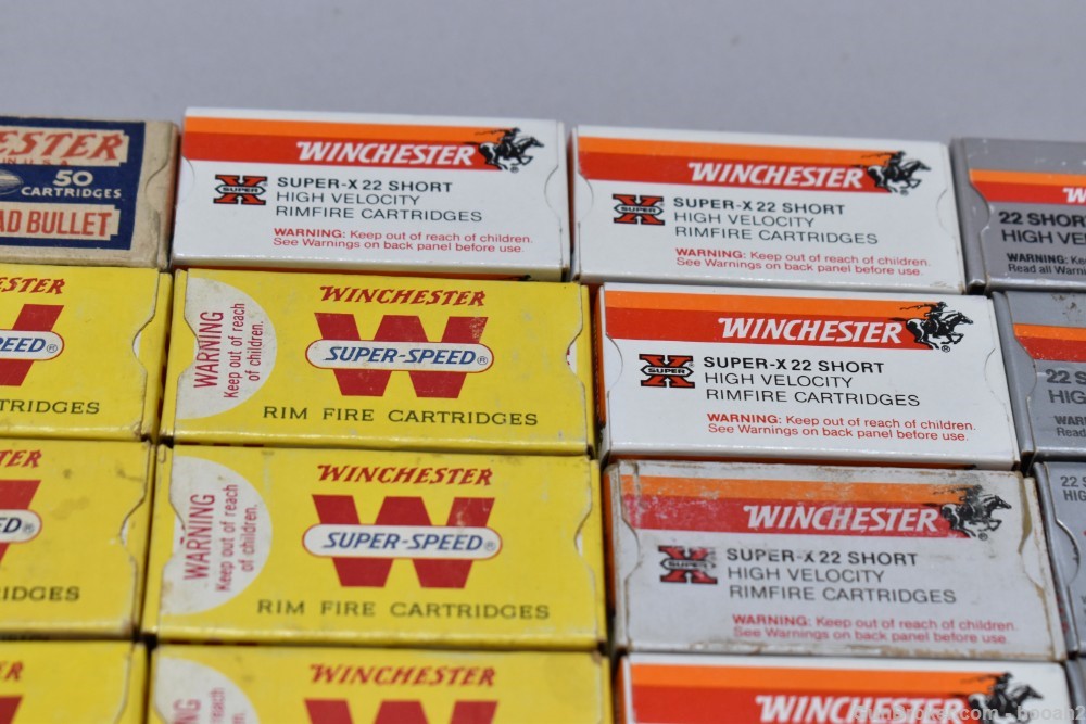 60 Boxes 2746+ Rds Vintage Winchester 22 S Short Rimfire PLEASE READ-img-7