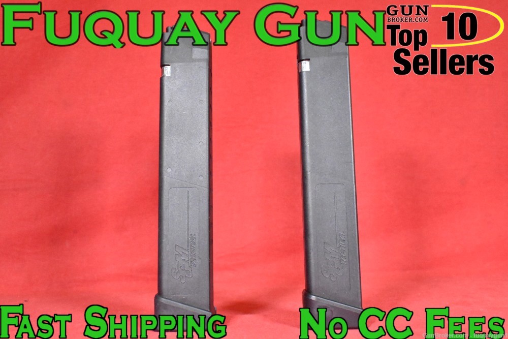 Glock 20 30rd 10mm Extended Magazine *LOT OF 2* Vector Mag Glock 40 Clip-img-0