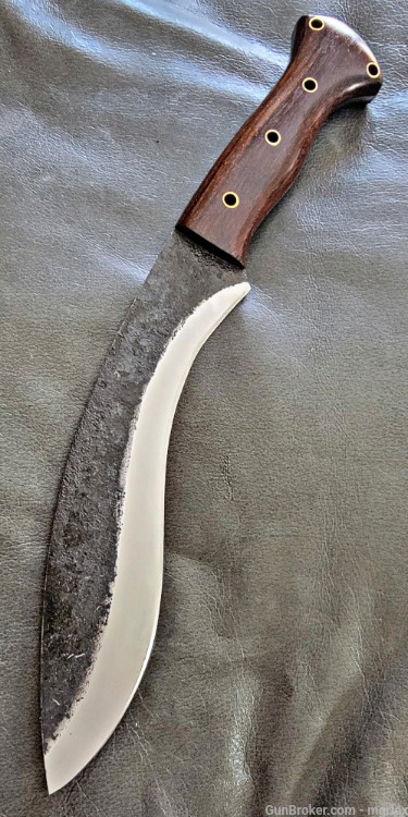 Bushcraft KUKRI KNIFE burnished STAINLESS STEEL -img-2