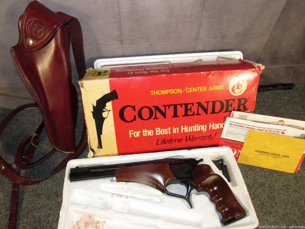 Thompson Center TC Contender 44 Mag Magnum 10" Vent Rib Holster As New 1984-img-0