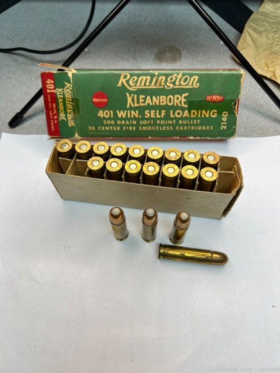 Remington 401 SLR ammo vintage-img-0