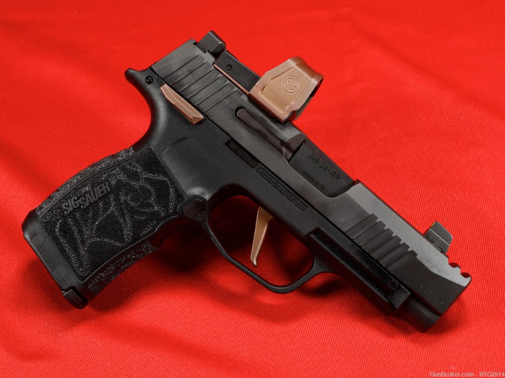 Sig P365 Rose XL Comp Romeo Red Dot, Sub-Compact 9mm, 2x12rd Mags, Vault-img-4