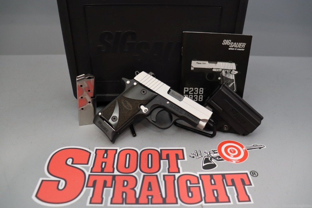 Sig Sauer P238 Blackwood .380ACP 2.7" w/case-img-0