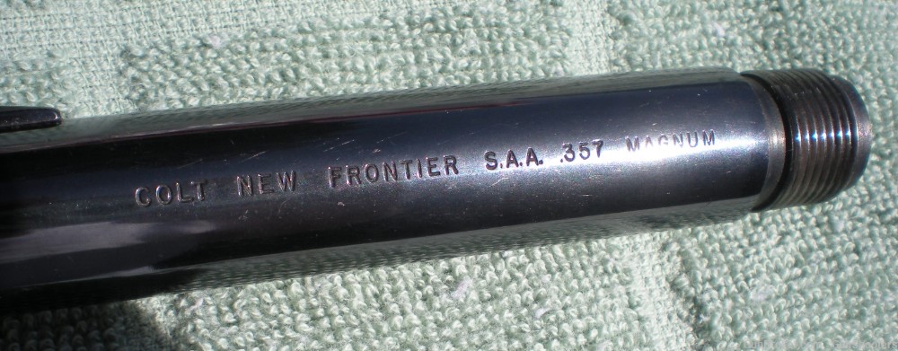 Colt New Frontier SAA 357 MAGNUM Blued 5 1/2" REVOLVER Barrel -img-3
