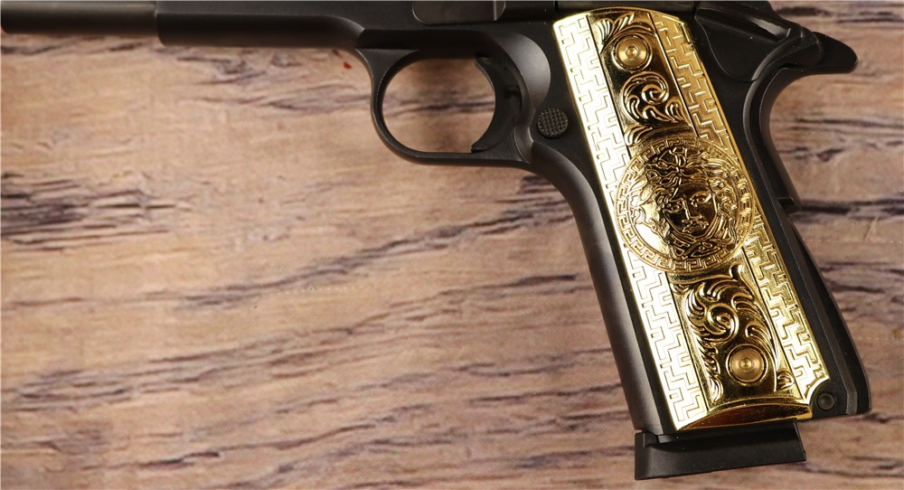 Chiapa Charles Daly 1911 .45 ACP 5" Barrel Gold Pistol Grip Box 1 8 rnd Mag-img-7