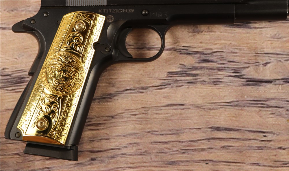 Chiapa Charles Daly 1911 .45 ACP 5" Barrel Gold Pistol Grip Box 1 8 rnd Mag-img-9