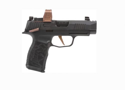 Sig Sauer P365, 9mm, Black with Rose Gold, 3.1", -img-0