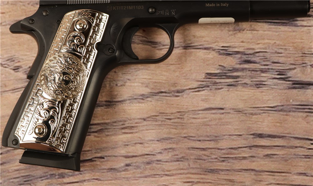 Chiapa Charles Daly 1911 9mm 5"Barrel Silver Pistol Grip Box 1 10 Round Mag-img-9