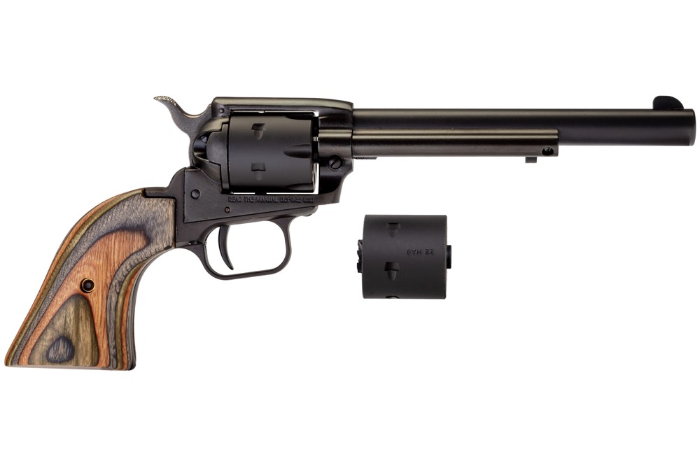Heritage Arms Rough Rider Small Bore Revolver 22lr/22mag - 6.5" - Black Sa-img-0