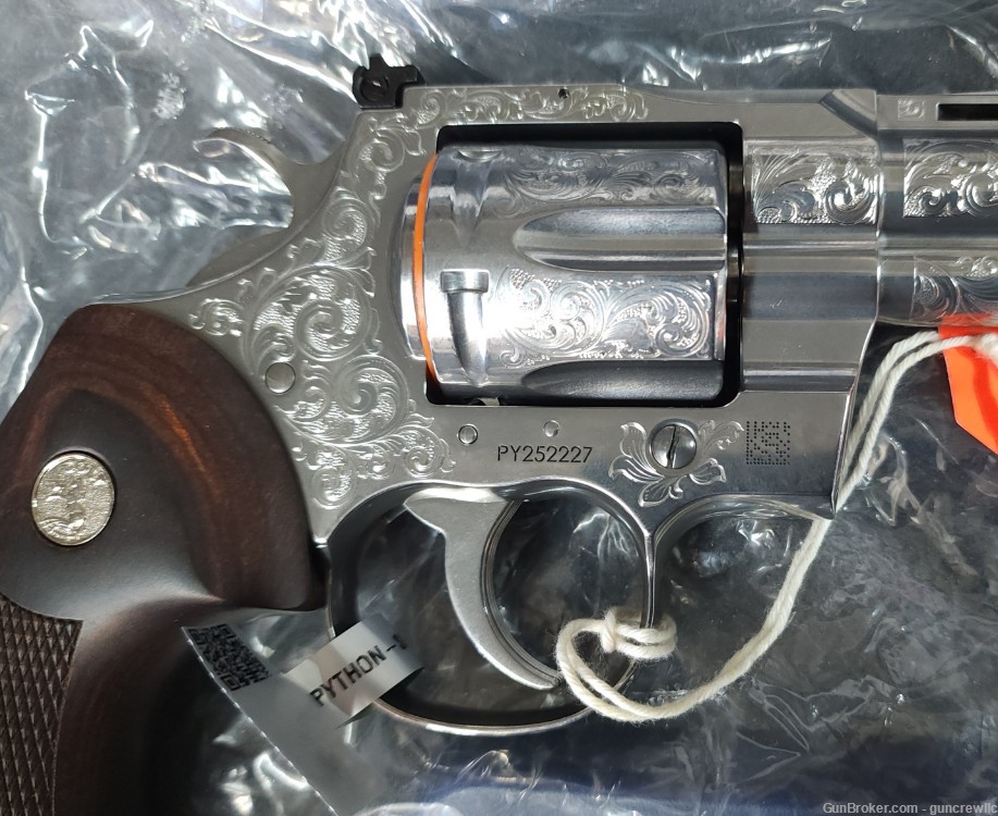 Colt Python SP4WTS Engraved Stainless SS 357mag 357 Mag DAV-12409 Layaway-img-10