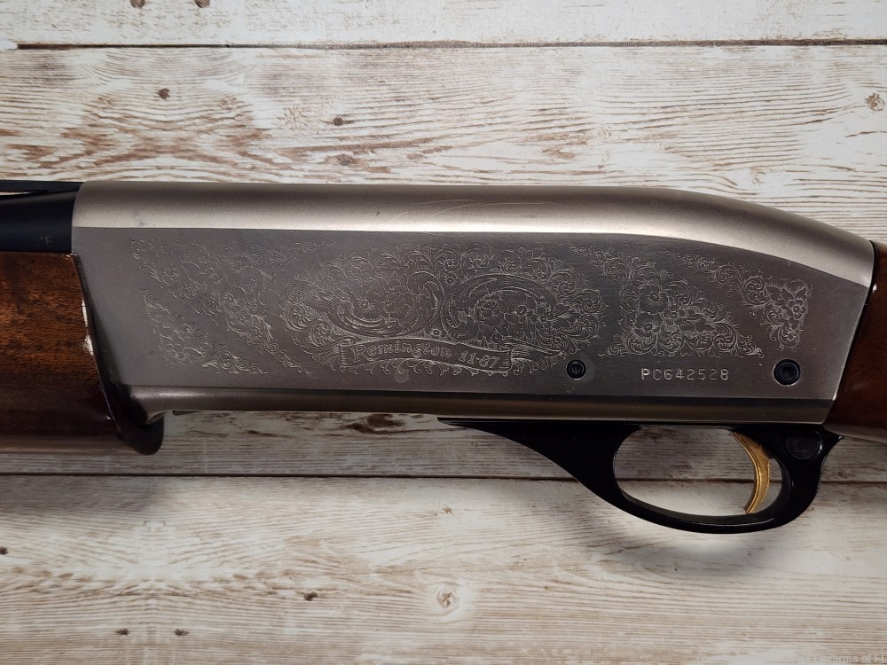 REMINGTON 11-87 SPORTING CLAYS ENGRAVED NICKEL RECEIVER 12GA 28" PORTED -img-36