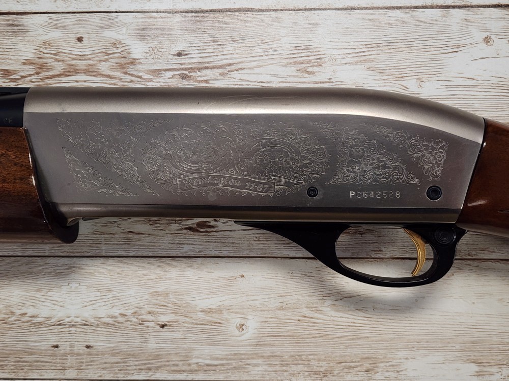 REMINGTON 11-87 SPORTING CLAYS ENGRAVED NICKEL RECEIVER 12GA 28" PORTED -img-30