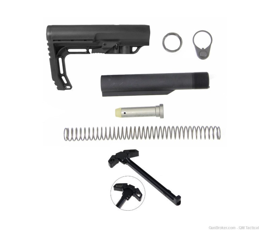 Minamilist Buttstock Mil-Spec W/Buffer Tube Kit & Ambidrextrous Charging -img-0