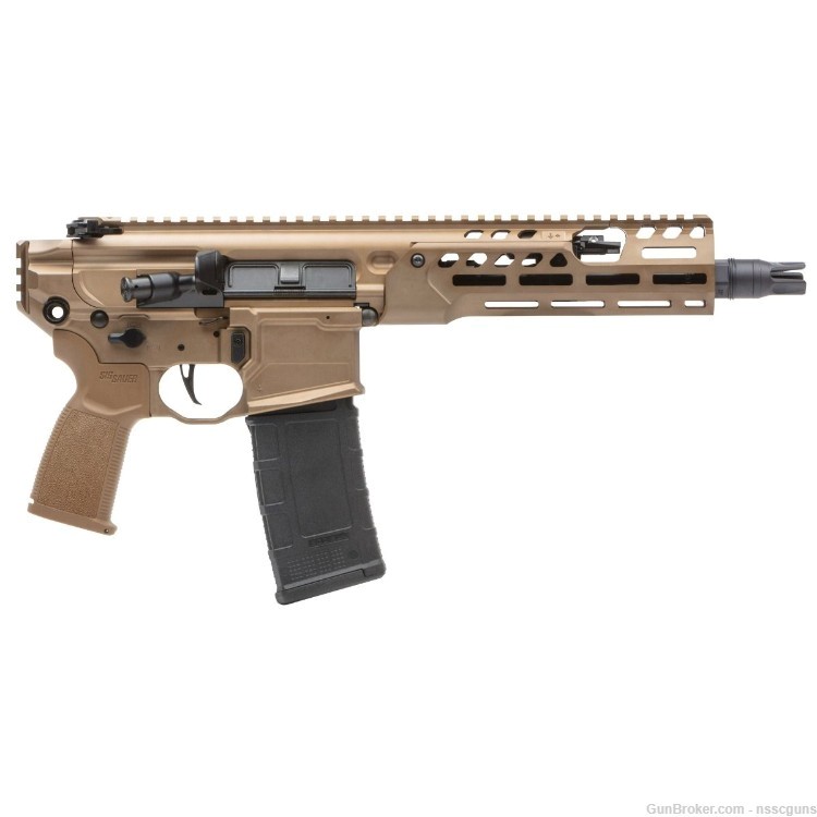 Sig Sauer MCX Spear LT 300 Blackout Pistol 9" FDE PENNY AUCTION NO RESERVE -img-1