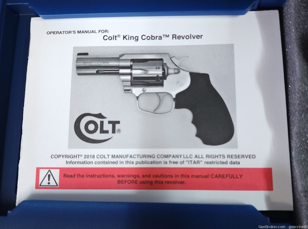 Colt King Cobra Target KCOBRA-SB4TS-S 357Mag 357 Mag Magnum SS 4" Layaway-img-3