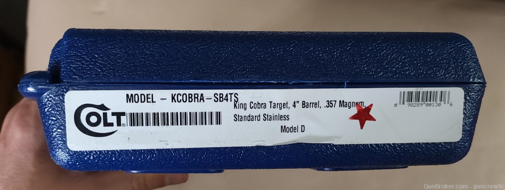 Colt King Cobra Target KCOBRA-SB4TS-S 357Mag 357 Mag Magnum SS 4" Layaway-img-15