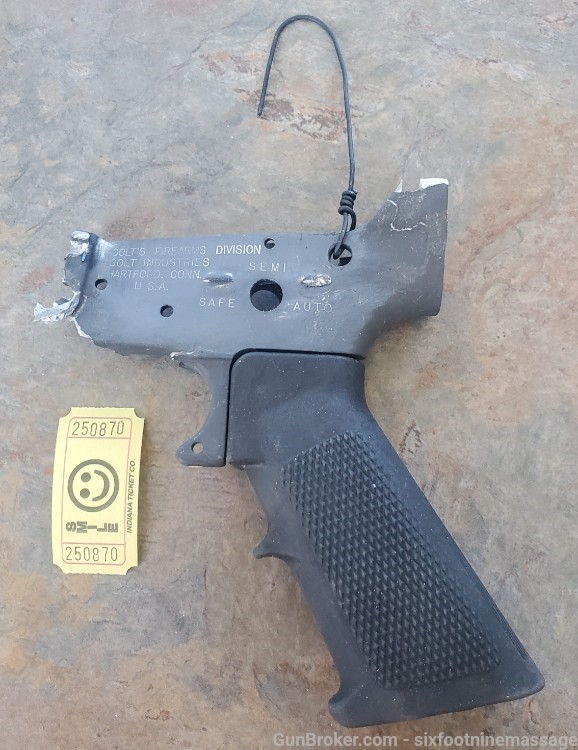 Colt M16A1 M16 demilled receiver pieces isnt MP5 parts kit AK Ghost gun UZI-img-0