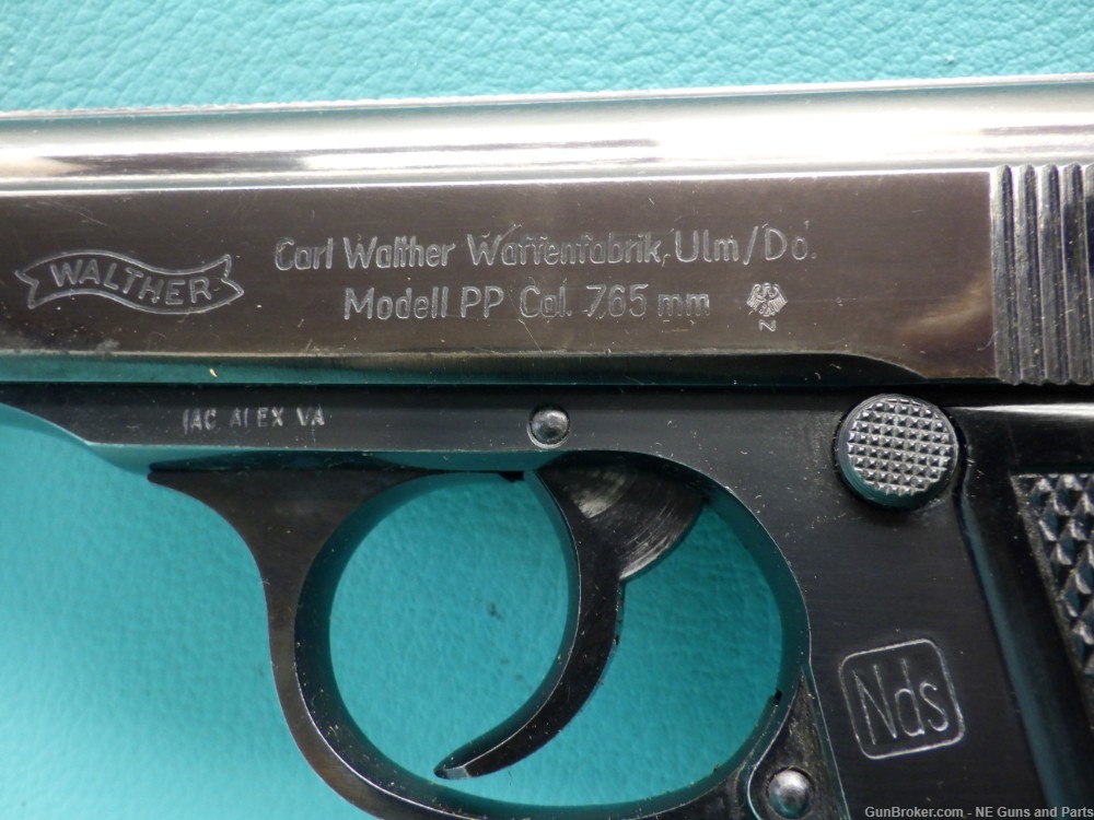 Post War W.German Walther PP 7.65mm 4"bbl Pistol NDS Police Marks-img-9