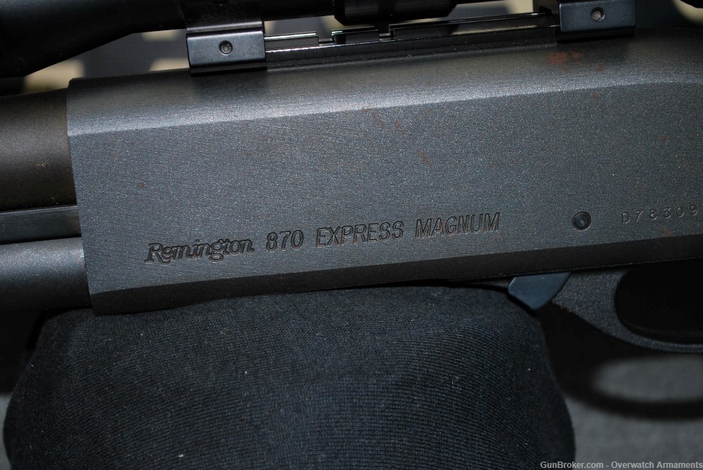 Remington 870 Express Magnum 12ga 20" rifled barrel. No Reserve. -img-21