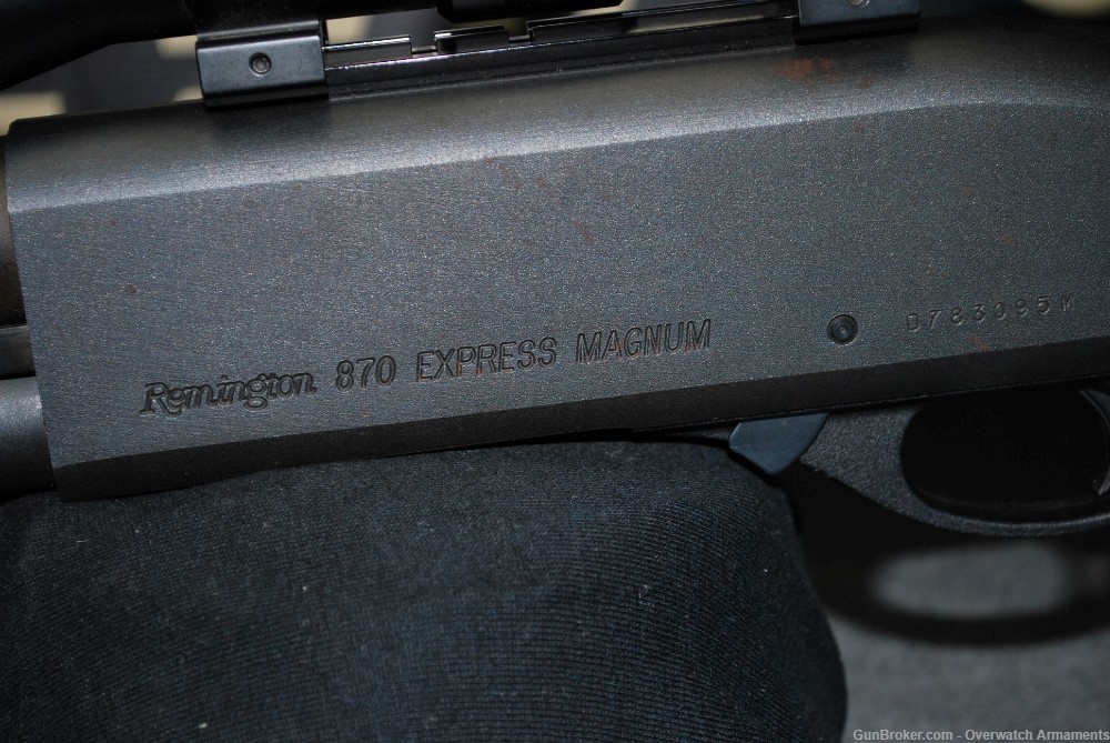 Remington 870 Express Magnum 12ga 20" rifled barrel. No Reserve. -img-20