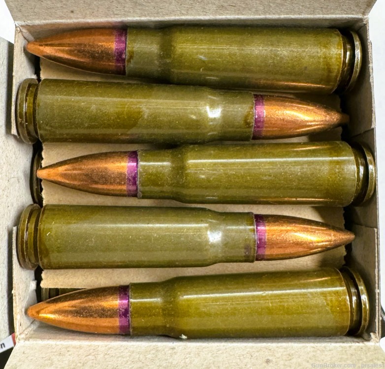 lot of 100 count 7.62x39 ammunition Maxx Tech Ammo 124 Gr FMJBT-img-1