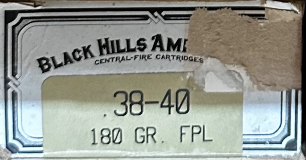 50 rounds of Black Hills Ammunition 38-40 Win 180 gr FPL brass cased ammo-img-0