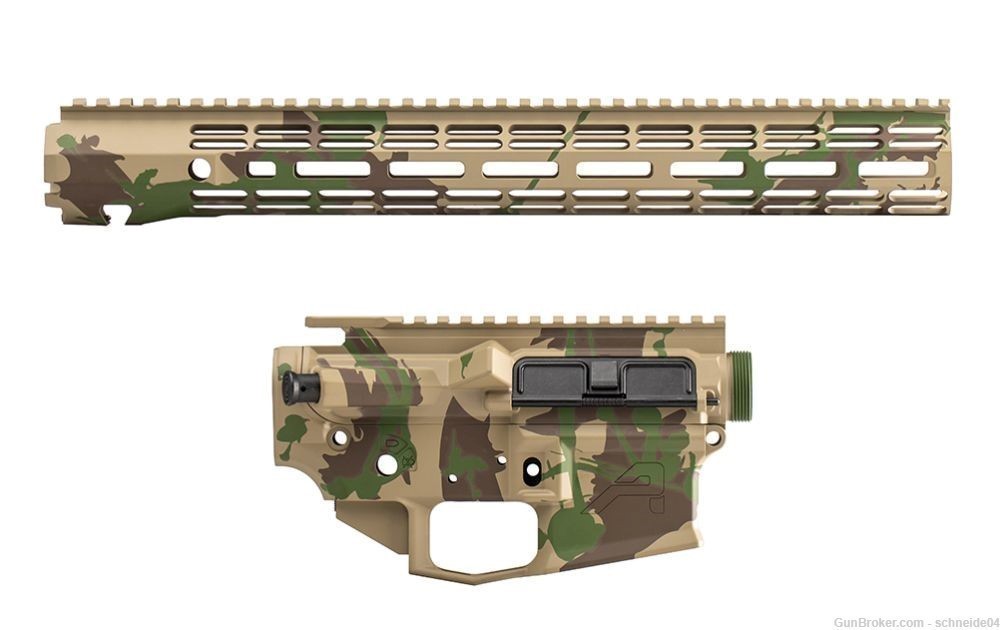 Aero Precision M4E1 BUILDER SET W/ 15" ATLAS R-ONE - TROPICAL SPLASH CERAKO-img-0