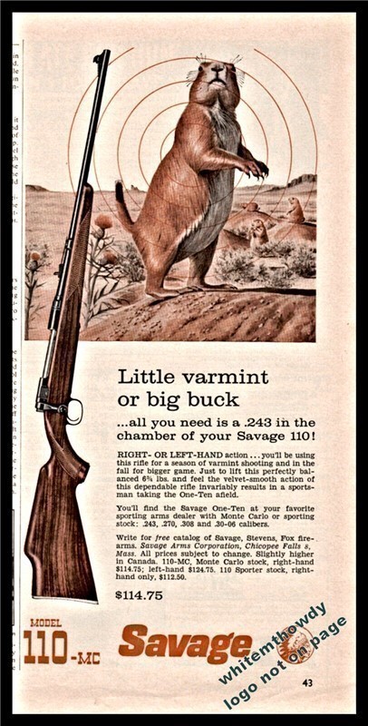 1960 SAVAGE Model 110-MC One-Ten Rifle-img-0